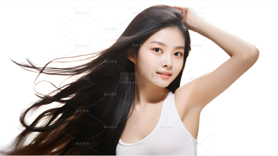 美发广告模特人像图片