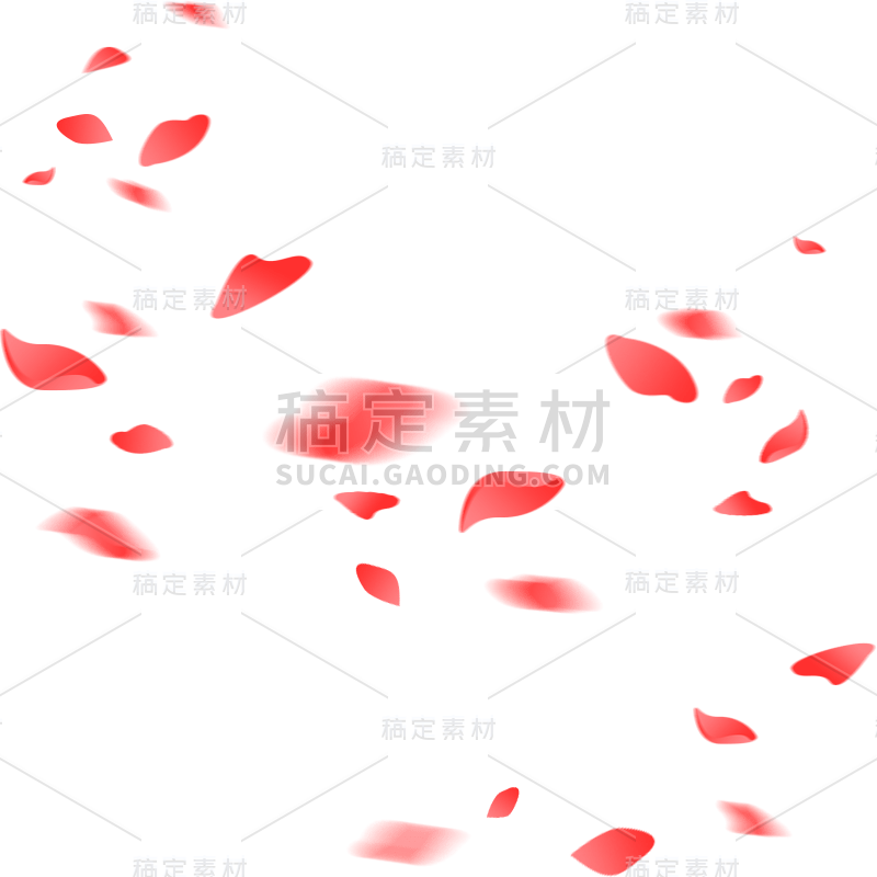 飘落装饰花瓣元素