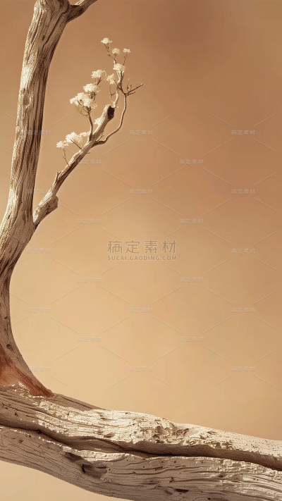 通用实景棕色木枝背景素材