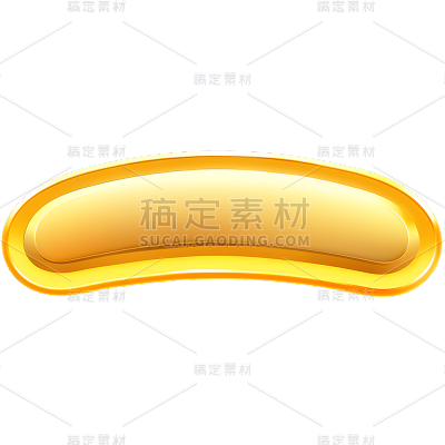 矢量金色按钮免抠元素