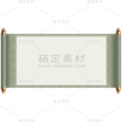 中国风通用中式横版卷轴元素素材