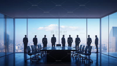 人物系列-通用-写实商务人士高楼背景图片