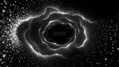特效系列白色螺旋光斑粒子贴纸（td）