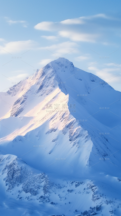 冬天冬季冬日雪山雪景风景场景背景
