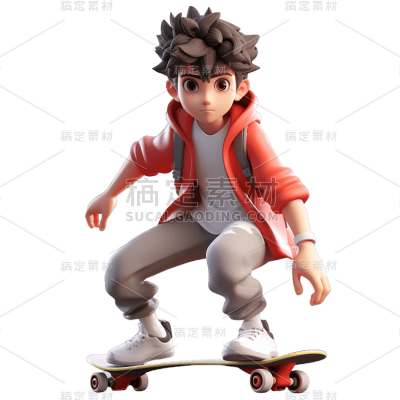 3D人物动作静态贴纸