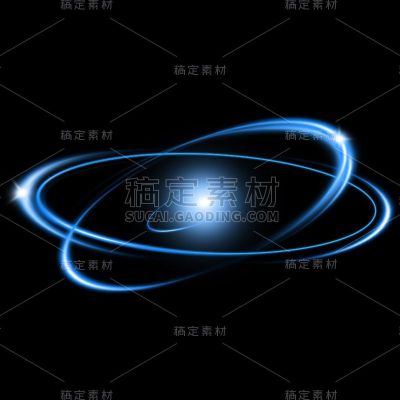特效通用蓝色光圈元素素材