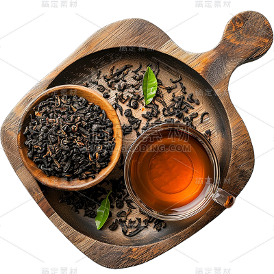 植物通用实景烘焙茶叶工具组合元素素材