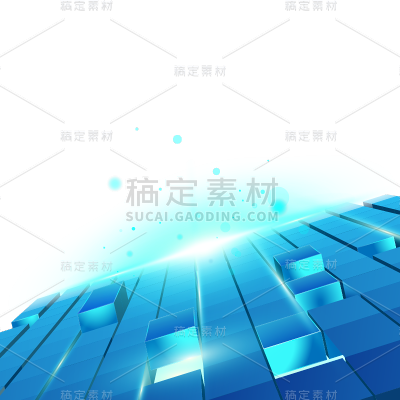 科技风科技底纹方块空间几何元素素材