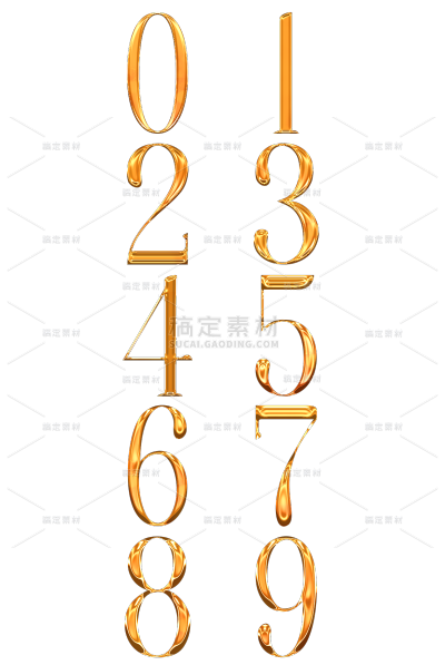 纹理通用金属数字元素素材