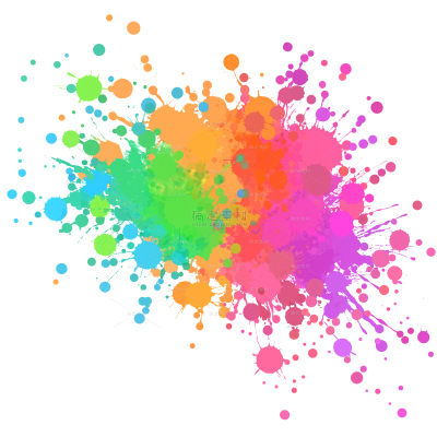 Holi Festival Colorful Color Splash Rainbow Watercolor Background Image