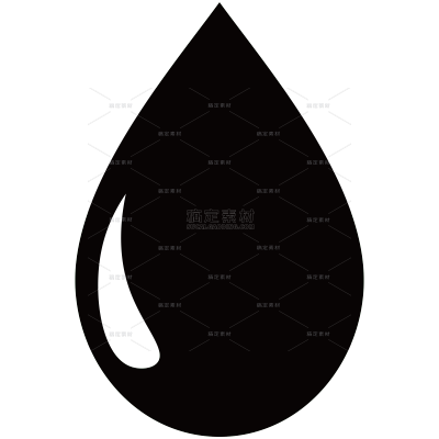 图标系列矢量黑色水滴下雨气象天气图标（td）