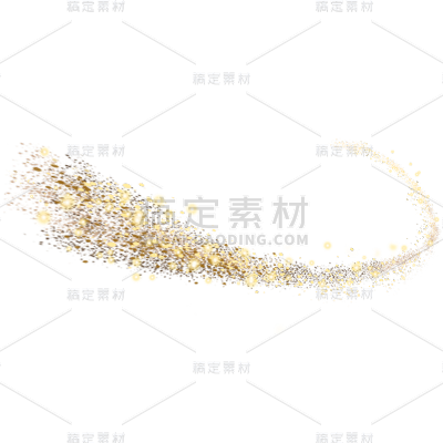 金色粒子贴纸