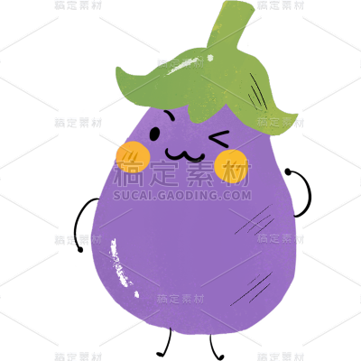 果蔬通用涂鸦插画拟人蔬菜元素