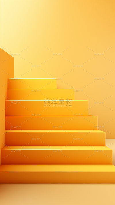 3D立体三维空间金色背景