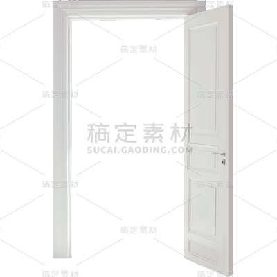 家居系列-写实浅色带格门贴纸
