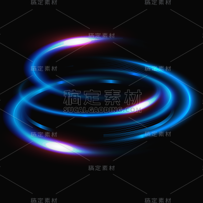 特效通用彩色多层质感光圈元素素材