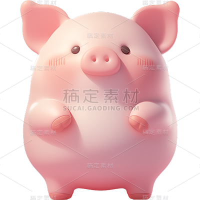 通用-软3D可爱动物贴纸贴纸动物系列