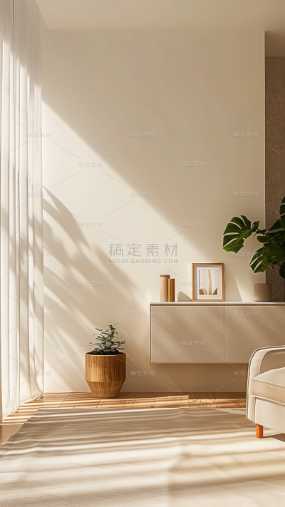 背景通用光影感室内家具背景场景图片素材