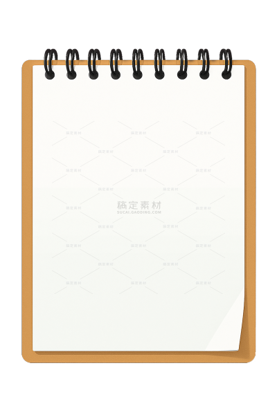 装饰系列写实本子纸质边框（td）