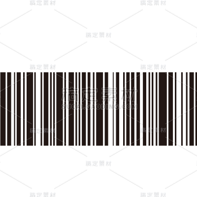 常规系列黑色无数字条形码图标通用元素素材
