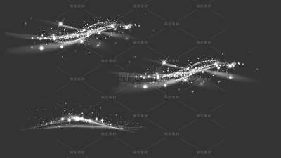 特效系列白色发光粒子高光曲线光效（td）