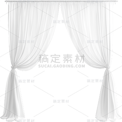 家居系列-通用-白纱窗帘-通用贴纸 