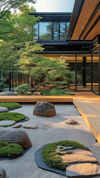 建筑系列日式禅意庭院