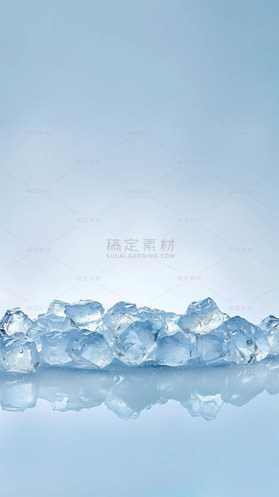 常规1实景冰块通用背景素材