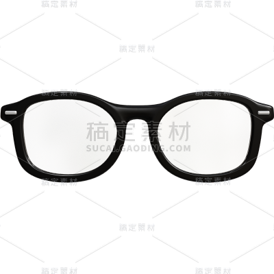 父亲节3D立体C4D眼镜装饰元素素材