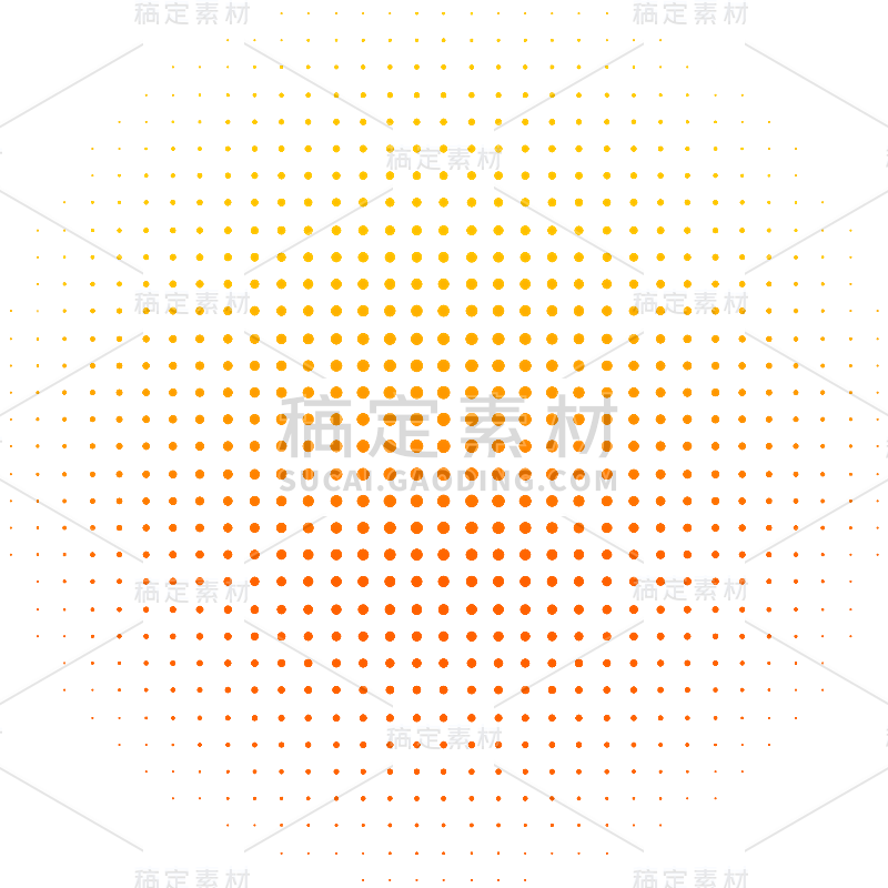 通用-波点圆图形元素贴纸几何系列