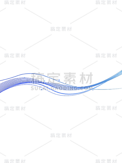 蓝色简约基础线条