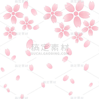 花瓣元素粉色可爱贴纸
