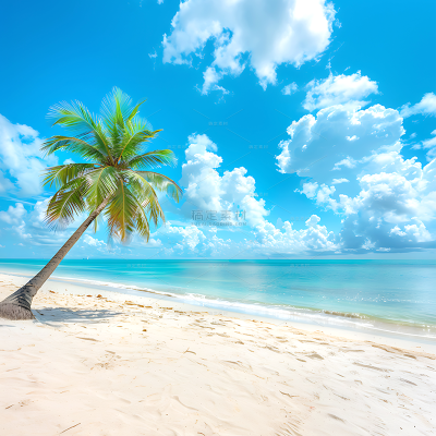 insMind Summer Background Tropical Sand Beach