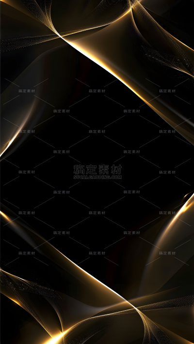 背景通用黑金光效黑色金色背景图片