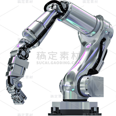 科技风通用实景智能机器手臂元素素材