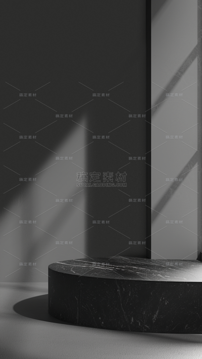 背景通用简约风黑色光影展台几何图片素材