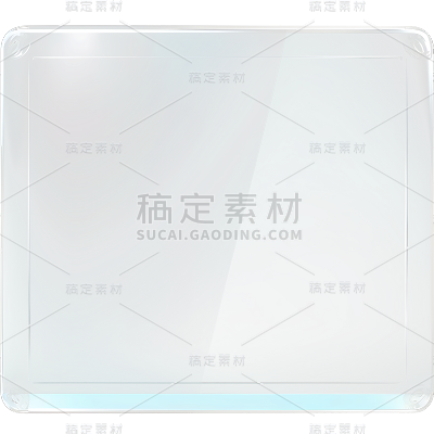 通用长方形玻璃几何装饰元素