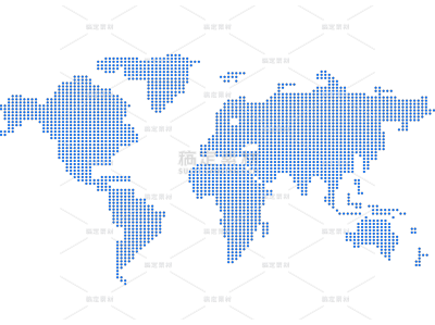 常规通用点阵世界地图元素贴纸