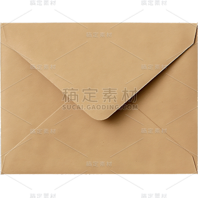 边框系列褐色复古信封通用元素素材