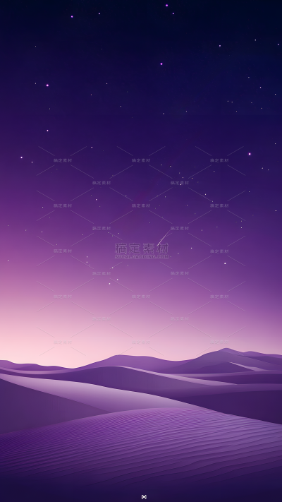风光系列实景星空下的沙漠背景