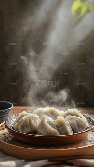 冬至实景美食场景背景