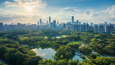常规系列城市建筑蓝天通用背景素材