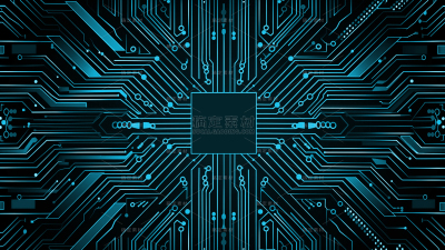常规系列通用-科技芯片电路背景素材