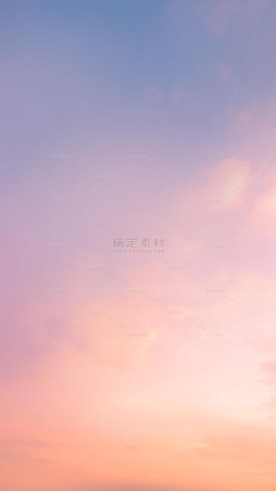 风光系列实景感橙粉色云彩背景