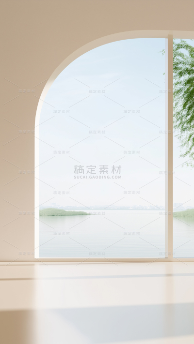 背景系列简约风清新窗外风景