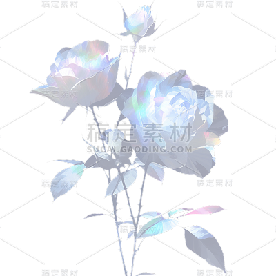 植物通用梦幻玫瑰元素素材