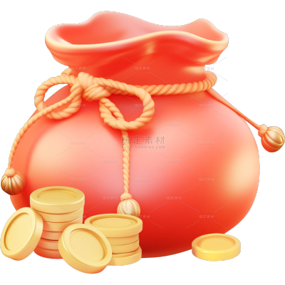 促销系列23D立体金币福袋组合元素金币
