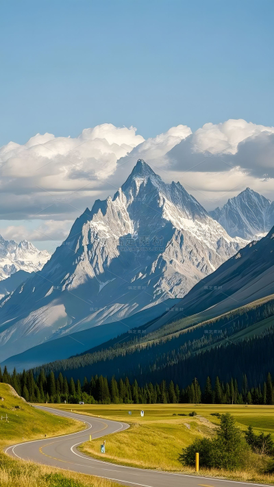 风光系列实景山脉风景背景