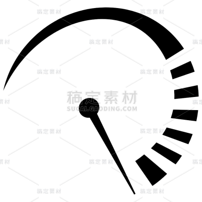 图标系列矢量黑色曲线时钟图标（td）