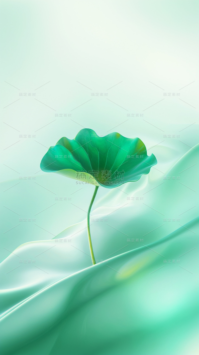 大暑小暑现代简约夏日植物通用背景素材
